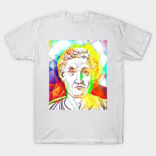 Anicius Manlius Severinus Boethius Colourful Portrait | Boethius Artwork 11 T-Shirt